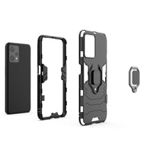 Заредете изображение във визуализатора на галерията – Ring Armor tough hybrid case cover + magnetic holder Realme 9 Pro black - TopMag
