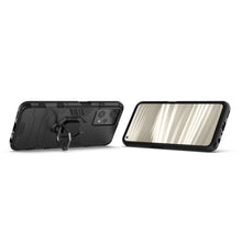 Заредете изображение във визуализатора на галерията – Ring Armor tough hybrid case cover + magnetic holder Realme 9 Pro black - TopMag
