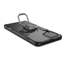 Заредете изображение във визуализатора на галерията – Ring Armor tough hybrid case cover + magnetic holder for Samsung Galaxy M33 5G black - TopMag
