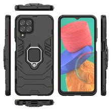 Заредете изображение във визуализатора на галерията – Ring Armor tough hybrid case cover + magnetic holder for Samsung Galaxy M33 5G black - TopMag
