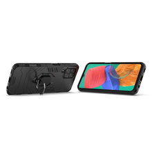 Заредете изображение във визуализатора на галерията – Ring Armor tough hybrid case cover + magnetic holder for Samsung Galaxy M33 5G black - TopMag
