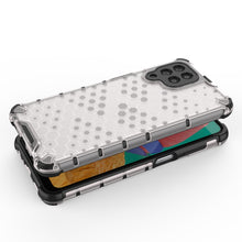 Заредете изображение във визуализатора на галерията – Honeycomb case armored cover with a gel frame for Samsung Galaxy M33 5G transparent - TopMag
