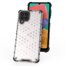 Заредете изображение във визуализатора на галерията – Honeycomb case armored cover with a gel frame for Samsung Galaxy M33 5G transparent - TopMag

