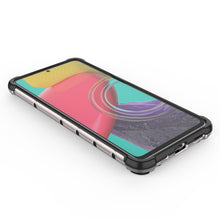 Заредете изображение във визуализатора на галерията – Honeycomb case armored cover with a gel frame for Samsung Galaxy M53 5G transparent - TopMag
