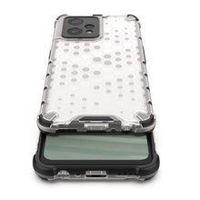 Заредете изображение във визуализатора на галерията – Honeycomb case armored cover with gel frame Realme 9 Pro + (9 Pro Plus) transparent - TopMag
