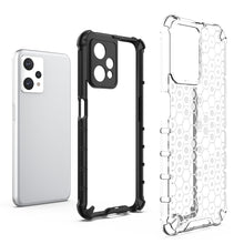 Заредете изображение във визуализатора на галерията – Honeycomb case armored cover with a gel frame Realme 9 Pro black - TopMag
