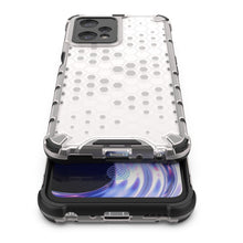 Заредете изображение във визуализатора на галерията – Honeycomb case armored cover with a gel frame Realme 9 Pro black - TopMag
