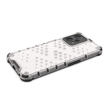 Заредете изображение във визуализатора на галерията – Honeycomb case armored cover with Realme 9 Pro gel frame transparent - TopMag
