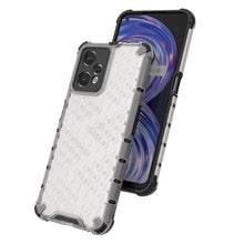 Заредете изображение във визуализатора на галерията – Honeycomb case armored cover with Realme 9 Pro gel frame transparent - TopMag
