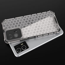 Заредете изображение във визуализатора на галерията – Honeycomb case armored cover with a gel frame Vivo Y55 / Y75 / Y33s / iQOO Z6 / iQOO U5 black - TopMag
