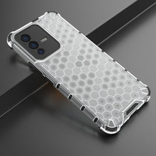 Заредете изображение във визуализатора на галерията – Honeycomb case armored cover with a gel frame for Vivo V23 5G transparent - TopMag
