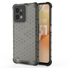 Заредете изображение във визуализатора на галерията – Honeycomb case armored cover with a gel frame Realme C31 black - TopMag
