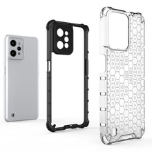 Заредете изображение във визуализатора на галерията – Honeycomb case armored cover with a gel frame Realme C31 black - TopMag
