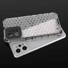 Заредете изображение във визуализатора на галерията – Honeycomb case armored cover with a gel frame Realme C31 black - TopMag
