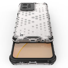 Заредете изображение във визуализатора на галерията – Honeycomb case armored cover with a gel frame Realme C31 black - TopMag
