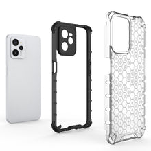 Заредете изображение във визуализатора на галерията – Honeycomb case armored cover with a gel frame Realme C35 transparent - TopMag
