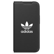 Заредете изображение във визуализатора на галерията – Adidas OR Booklet Case BASIC iPhone 14 Pro 6.1" black/black white 50182
