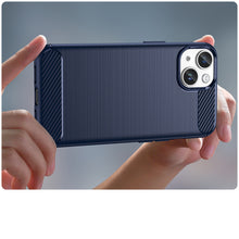 Заредете изображение във визуализатора на галерията – CARBON CASE IPHONE 14 MAX BLUE
