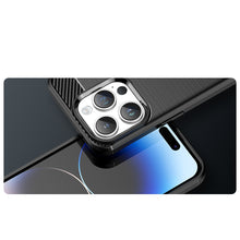 Заредете изображение във визуализатора на галерията – CARBON CASE IPHONE 14 PRO MAX BLUE
