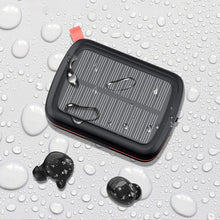 Заредете изображение във визуализатора на галерията – Choetech TWS wireless headphones waterproof with solar panel and built-in 2500mAh powerbank black (BH-T05)
