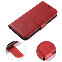 Заредете изображение във визуализатора на галерията – Magnet Case elegant case cover with a flap and stand function iPhone 14 red - TopMag
