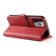 Заредете изображение във визуализатора на галерията – Magnet Case elegant case cover with a flap and stand function iPhone 14 red - TopMag
