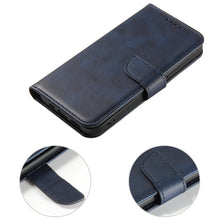 Заредете изображение във визуализатора на галерията – Magnet Case elegant case cover with a flap and stand function for iPhone 14 Max blue - TopMag
