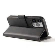 Заредете изображение във визуализатора на галерията – Magnet Case elegant case cover case with a flip and stand function for iPhone 14 Pro Max black - TopMag
