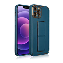 Заредете изображение във визуализатора на галерията – New Kickstand Case case for iPhone 13 Pro with stand blue - TopMag
