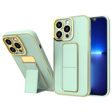 Заредете изображение във визуализатора на галерията – New Kickstand Case for iPhone 13 Pro with stand green - TopMag

