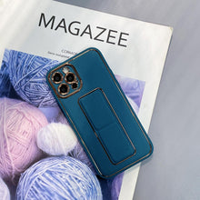 Заредете изображение във визуализатора на галерията – New Kickstand Case for iPhone 12 with stand blue - TopMag
