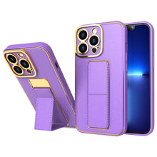 Заредете изображение във визуализатора на галерията – New Kickstand Case case for iPhone 12 Pro with stand purple - TopMag
