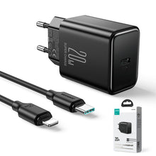 Заредете изображение във визуализатора на галерията – Joyroom JR-TCF06 USB C 20W PD charger | black
