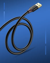 Заредете изображение във визуализатора на галерията – Ugreen cable cord extension adapter USB 3.0 (female) - USB 3.0 (male) 2 m black (US129 10373)
