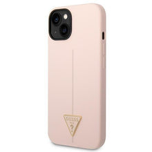 Заредете изображение във визуализатора на галерията – Guess GUHCP14MSLTGP iPhone 14 Plus 6.7" pink/pink hardcase Silicone Triangle
