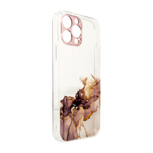 Заредете изображение във визуализатора на галерията – Marble Case for iPhone 12 Pro Gel Cover Marble Brown - TopMag
