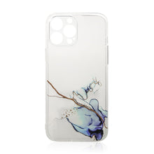 Заредете изображение във визуализатора на галерията – Marble Case for iPhone 12 Pro Gel Cover Marble Blue - TopMag
