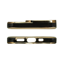 Заредете изображение във визуализатора на галерията – Fashion Case for iPhone 12 Pro Gold Frame Gel Cover Black - TopMag

