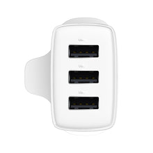 Заредете изображение във визуализатора на галерията – Baseus Compact charger 3x USB 17W UK plug white (CCXJ020302) - TopMag
