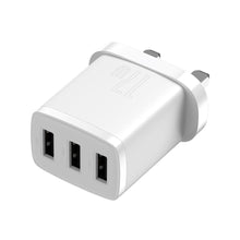 Заредете изображение във визуализатора на галерията – Baseus Compact charger 3x USB 17W UK plug white (CCXJ020302) - TopMag
