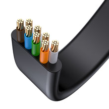 Заредете изображение във визуализатора на галерията – Baseus high Speed Six types of RJ45 Gigabit network cable (flat cable)1.5m Black - TopMag
