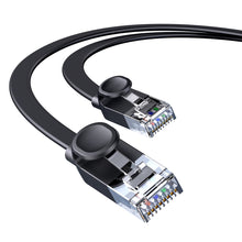 Заредете изображение във визуализатора на галерията – Baseus high Speed Six types of RJ45 Gigabit network cable (flat cable)10m Black - TopMag
