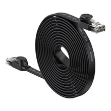 Заредете изображение във визуализатора на галерията – Baseus high Speed Six types of RJ45 Gigabit network cable (flat cable)15m Black - TopMag
