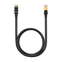Заредете изображение във визуализатора на галерията – Baseus Speed Seven High Speed RJ45 Network Cable 10Gbps 1m Black (WKJS010101) - TopMag
