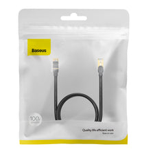 Заредете изображение във визуализатора на галерията – Baseus Speed Seven High Speed RJ45 Network Cable 10Gbps 1m Black (WKJS010101) - TopMag
