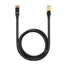 Заредете изображение във визуализатора на галерията – Baseus Speed Seven High Speed RJ45 Network Cable 10Gbps 1.5m Black (WKJS010201) - TopMag
