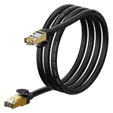 Заредете изображение във визуализатора на галерията – Baseus Speed Seven High Speed RJ45 Network Cable 10Gbps 1.5m Black (WKJS010201) - TopMag
