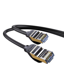Заредете изображение във визуализатора на галерията – Baseus Speed Seven High Speed RJ45 Network Cable 10Gbps 1.5m Black (WKJS010201) - TopMag
