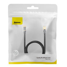 Заредете изображение във визуализатора на галерията – Baseus Speed Seven High Speed RJ45 Network Cable 10Gbps 1.5m Black (WKJS010201) - TopMag
