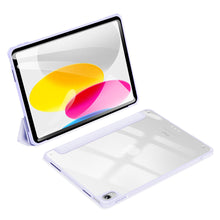 Заредете изображение във визуализатора на галерията – Dux Ducis Copa case for iPad 10.9'' 2022 (10 gen.) smart cover stand purple
